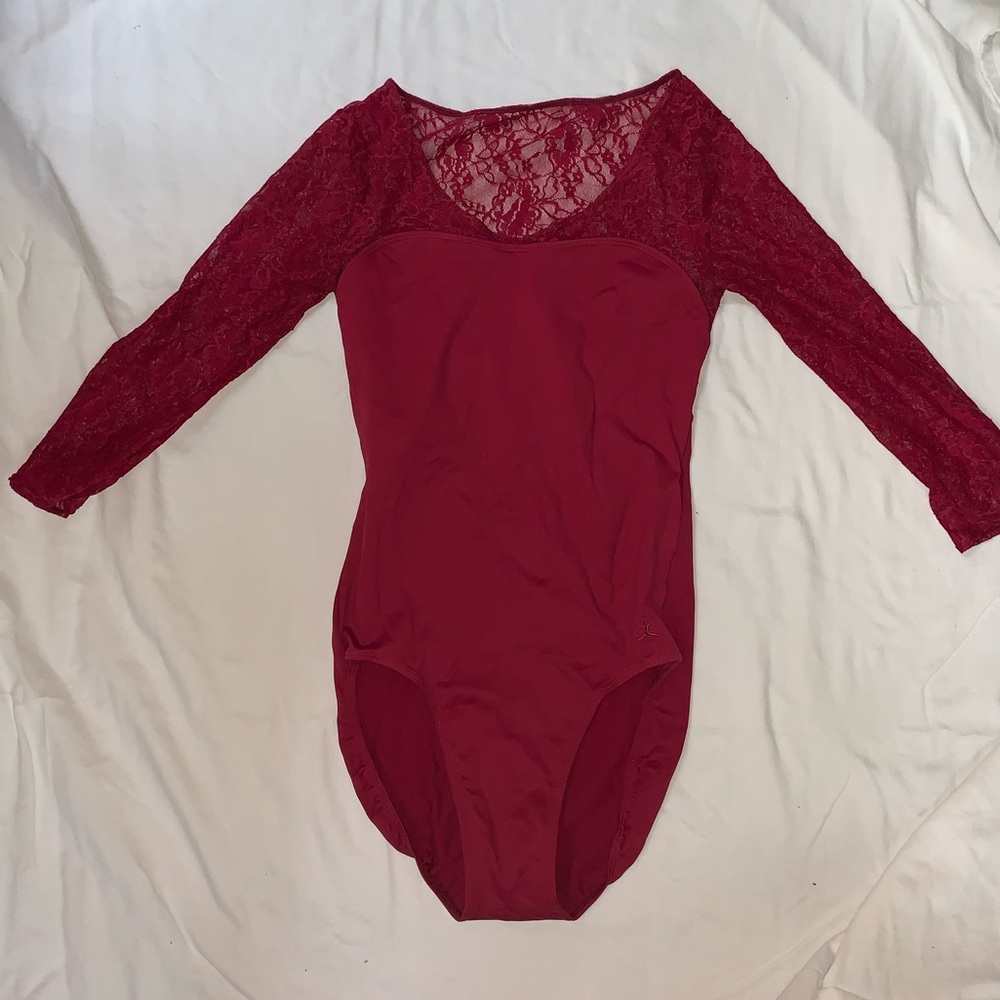 Danskin lace leotard
